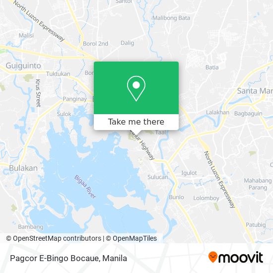 Pagcor E-Bingo Bocaue map