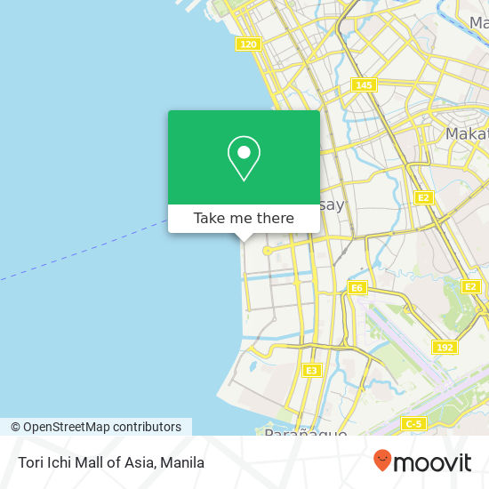 Tori Ichi Mall of Asia map