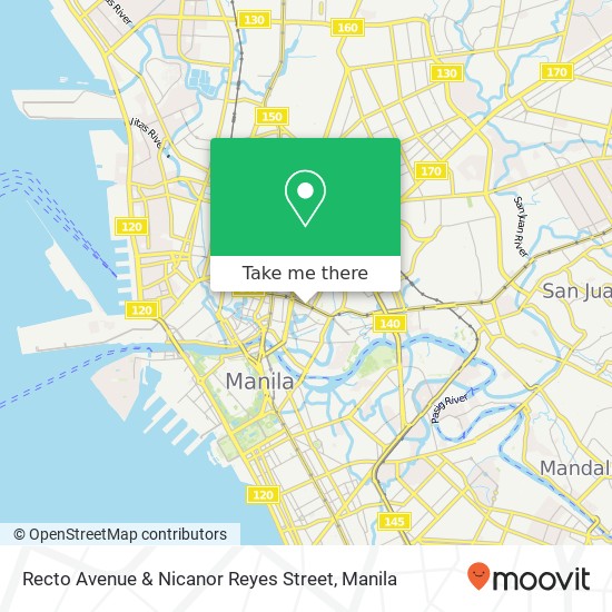 Recto Avenue & Nicanor Reyes Street map