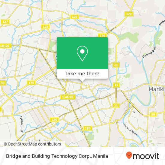 Bridge and Building Technology Corp. map