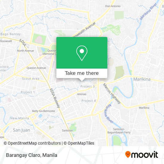 Barangay Claro map