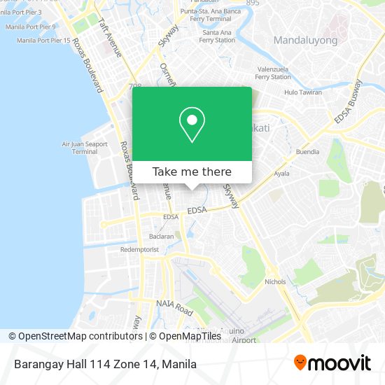 Barangay Hall 114 Zone 14 map