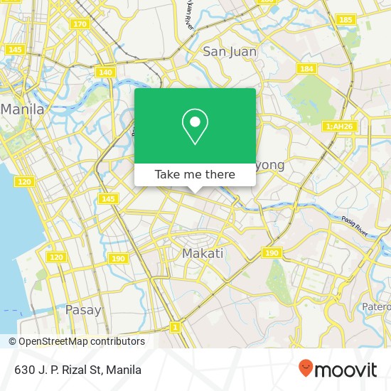 630 J. P. Rizal St map