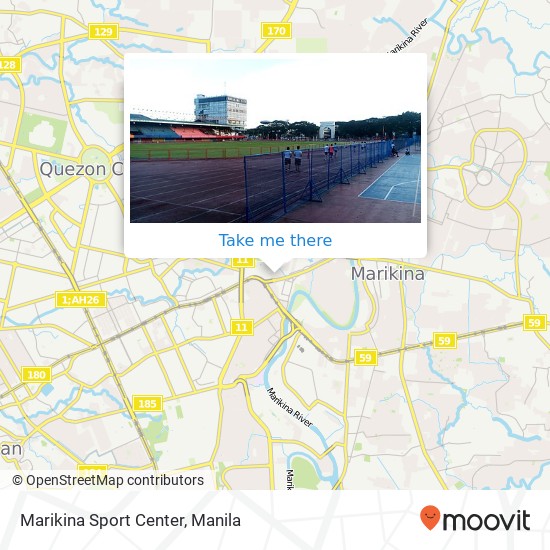 Marikina Sport Center map