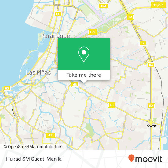 Hukad SM Sucat map