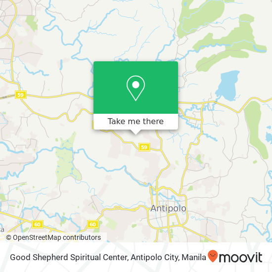 Good Shepherd Spiritual Center, Antipolo City map