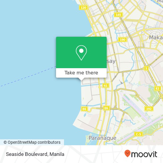 Seaside Boulevard map