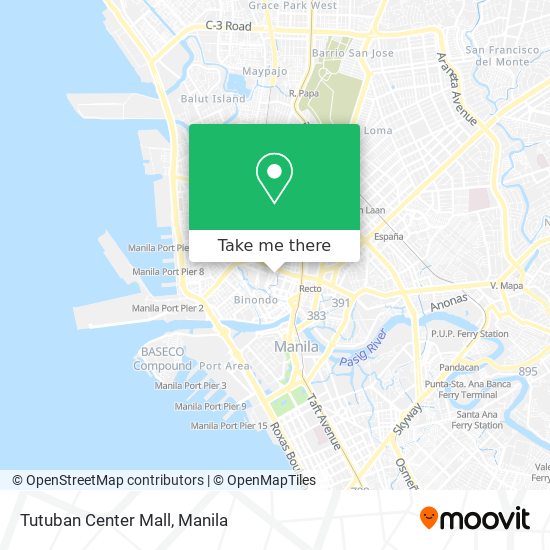 Tutuban Center Mall map