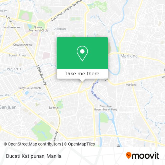 Ducati Katipunan map
