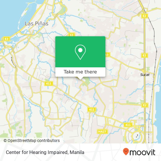 Center for Hearing Impaired map