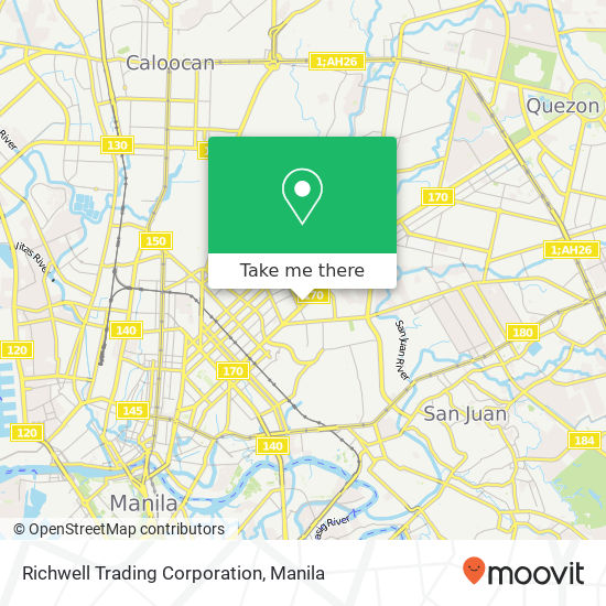 Richwell Trading Corporation map
