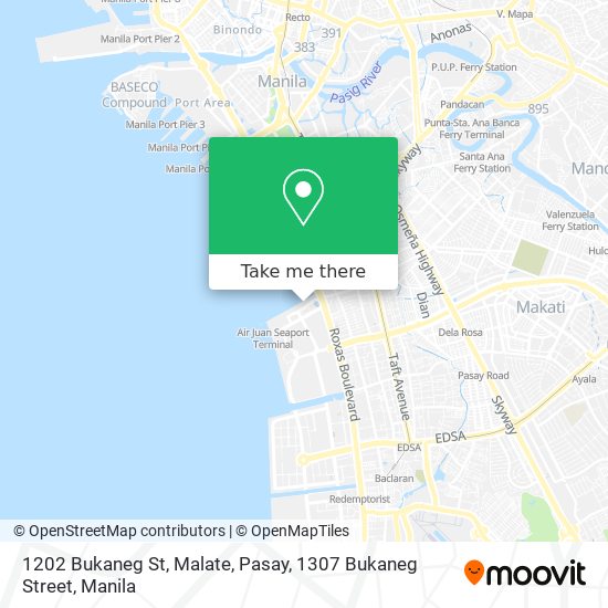 1202 Bukaneg St, Malate, Pasay, 1307 Bukaneg Street map