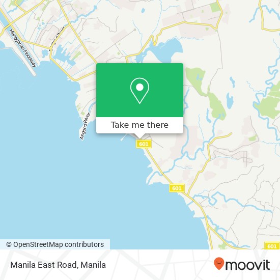 Manila East Road map