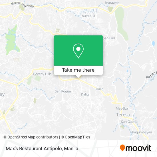 Max's Restaurant Antipolo map