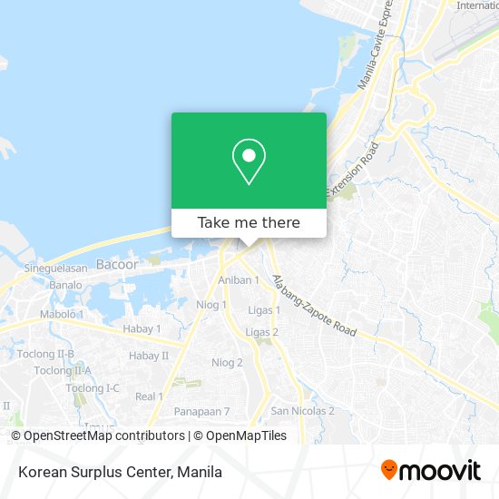 Korean Surplus Center map