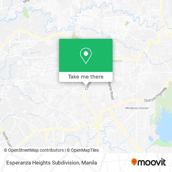 Esperanza Heights Subdivision map