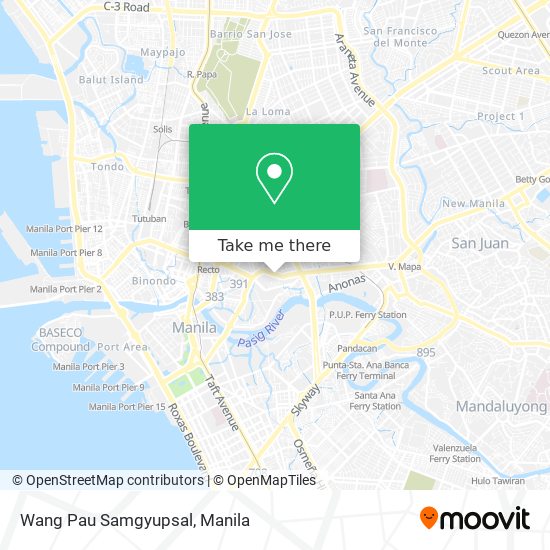 Wang Pau Samgyupsal map