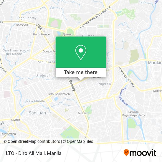 LTO - Dlro Ali Mall map