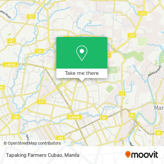 Tapaking Farmers Cubao map