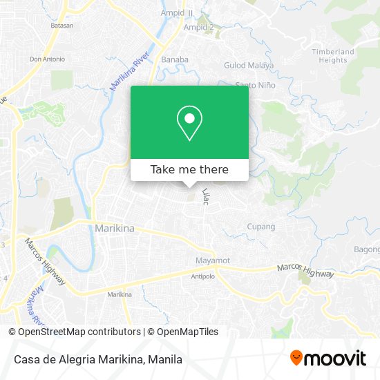 Casa de Alegria Marikina map