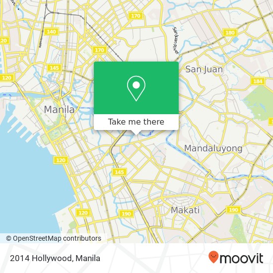 2014 Hollywood map