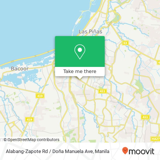 Alabang-Zapote Rd / Doña Manuela Ave map