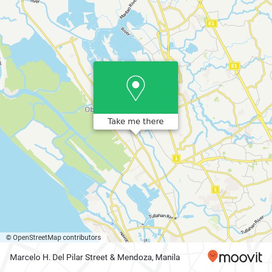 Marcelo H. Del Pilar Street & Mendoza map