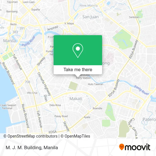 M. J. M. Building map