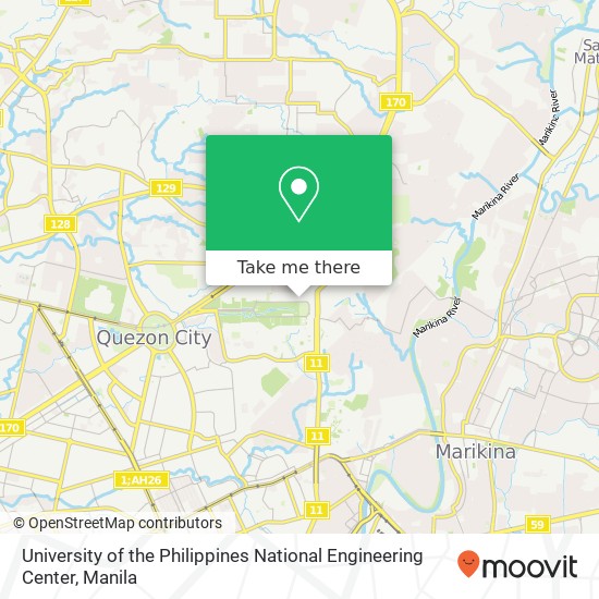 University of the Philippines National Engineering Center map