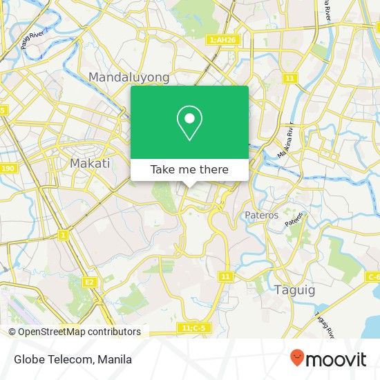 Globe Telecom map