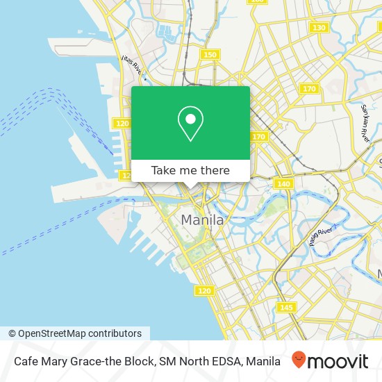 Cafe Mary Grace-the Block, SM North EDSA map