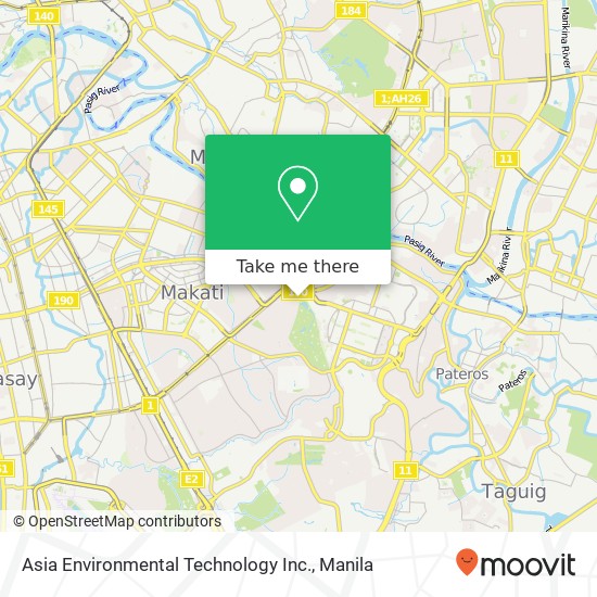 Asia Environmental Technology Inc. map