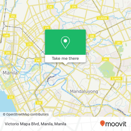 Victorio Mapa Blvd, Manila map