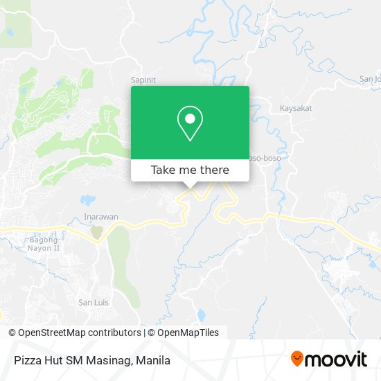 Pizza Hut SM Masinag map