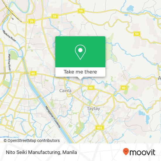 Nito Seiki Manufacturing map