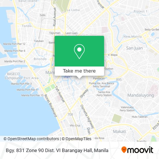 Bgy. 831 Zone 90 Dist. VI Barangay Hall map