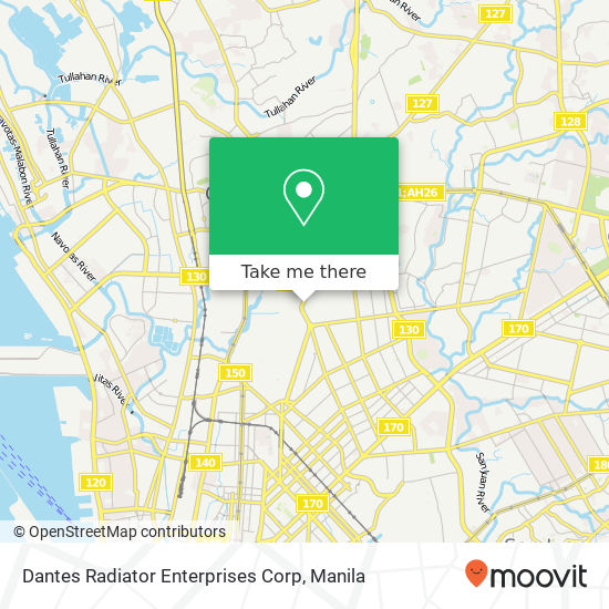 Dantes Radiator Enterprises Corp map