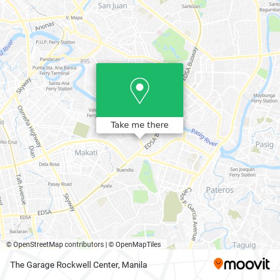 The Garage Rockwell Center map