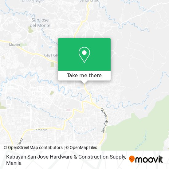 Kabayan San Jose Hardware & Construction Supply map