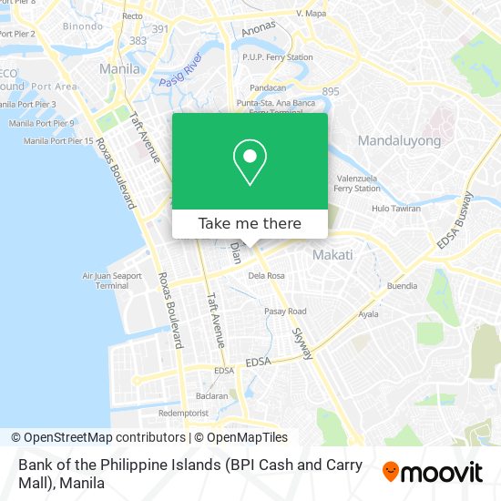 Bank of the Philippine Islands (BPI Cash and Carry Mall) map