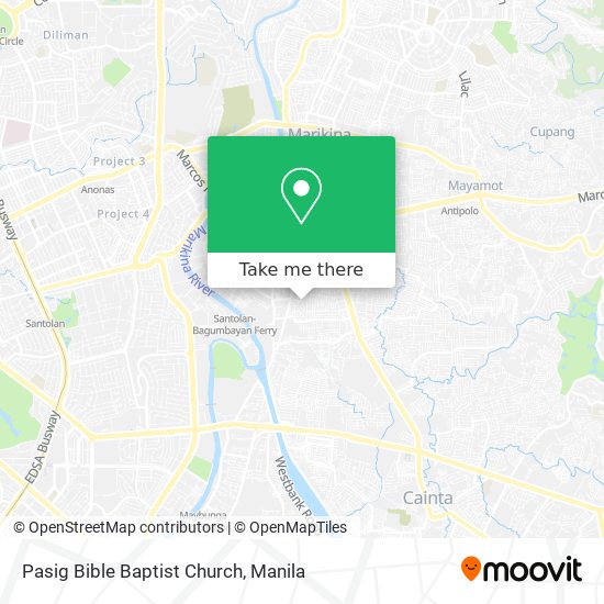 Pasig Bible Baptist Church map