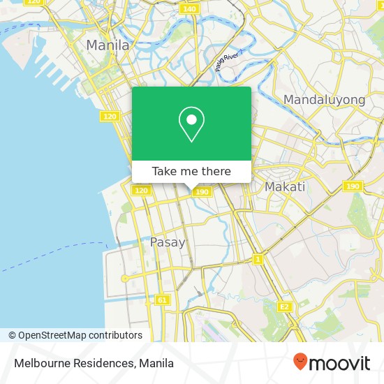 Melbourne Residences map