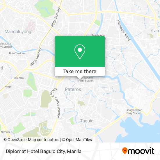 Diplomat Hotel Baguio City map