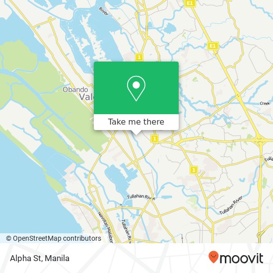Alpha St map