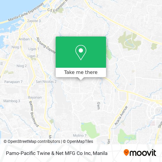 Pamo-Pacific Twine & Net MFG Co Inc map