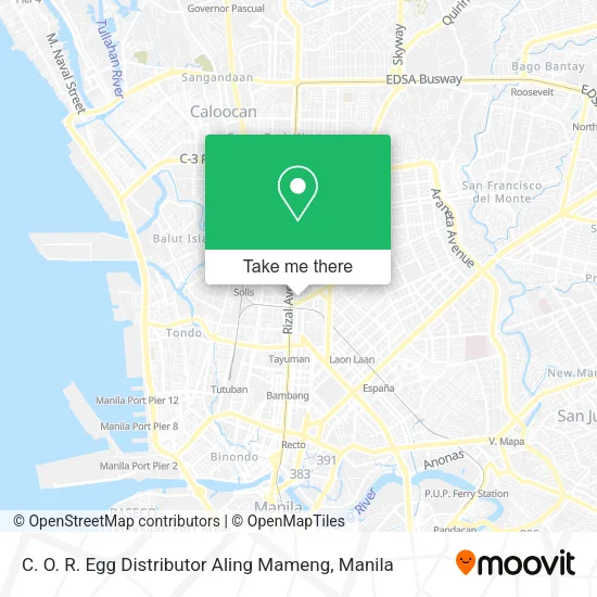 C. O. R. Egg Distributor Aling Mameng map