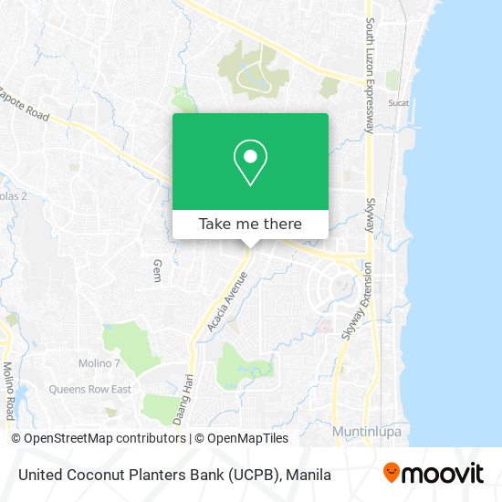 United Coconut Planters Bank (UCPB) map