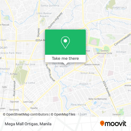 Mega Mall Ortigas map