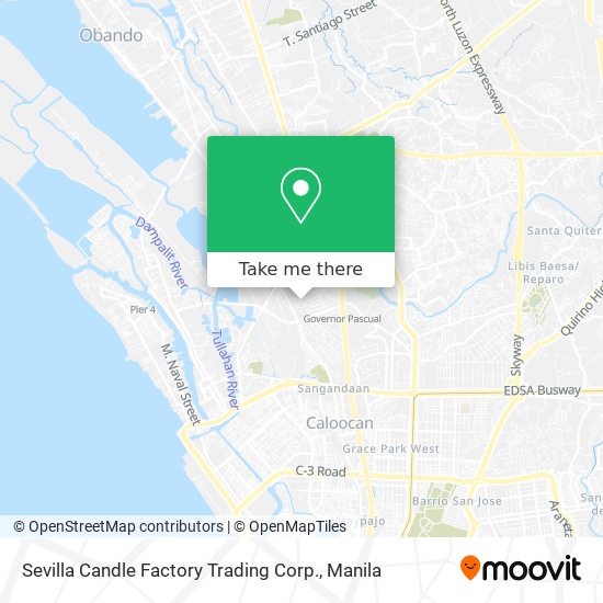 Sevilla Candle Factory Trading Corp. map