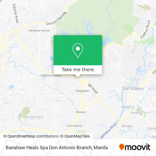 Banahaw Heals Spa Don Antonio Branch map